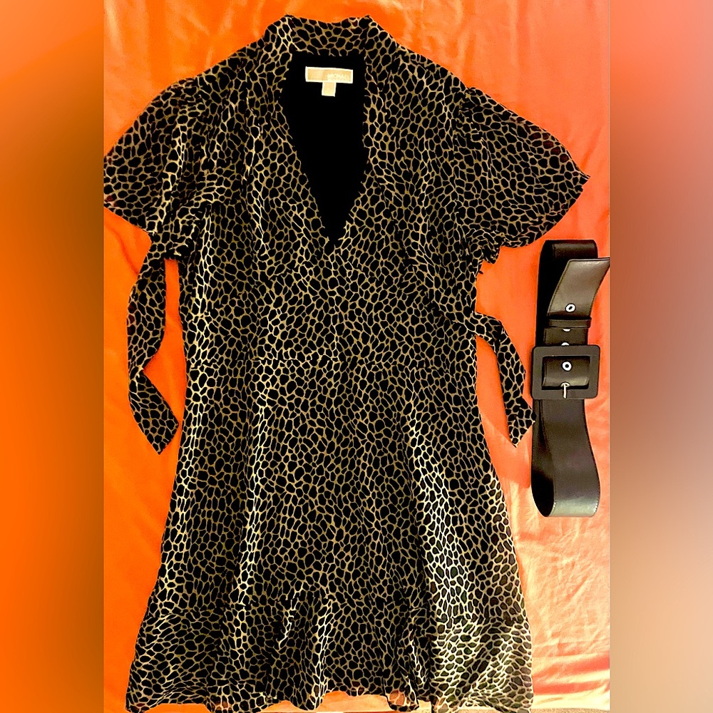 Michael Kors Leopard Georgette Dress